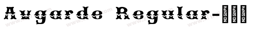 Avgarde Regular字体转换